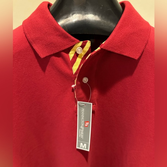 Pennington & Bailes Mens Polo Red Shirt Size M NWT - Picture 3 of 7